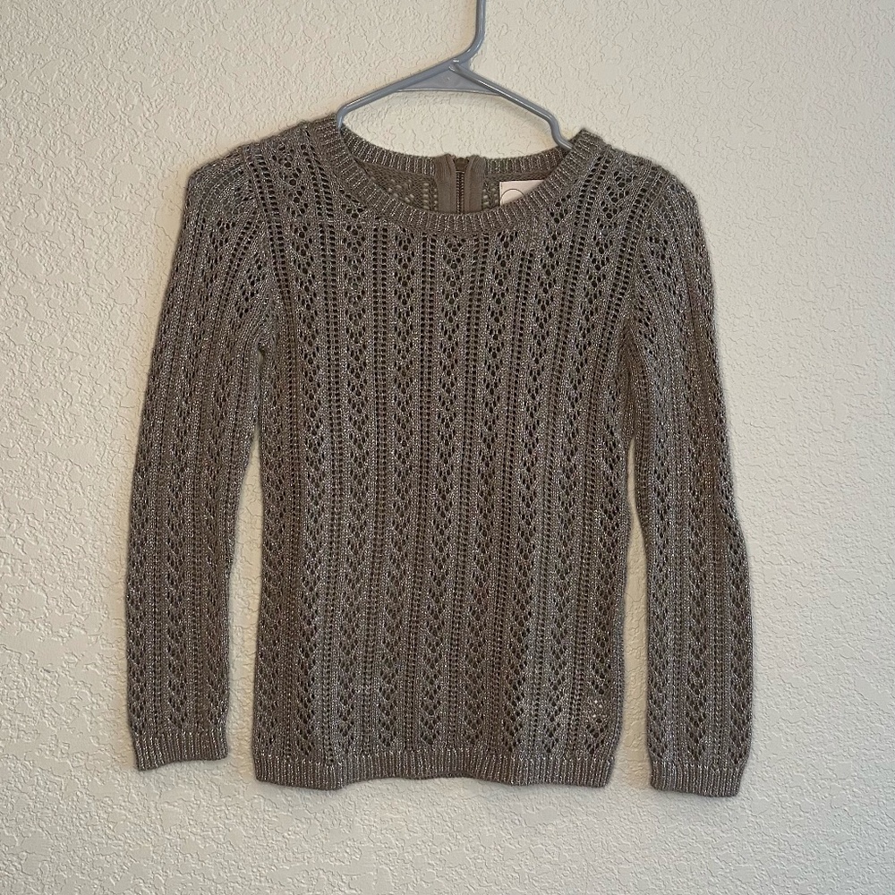 Peek Knitted Brown/Silver Sweater